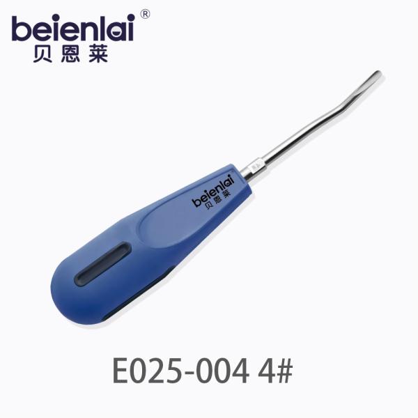 Benlai Minimally Invasive Dental Elevator E025-004 WXYTG 4#, Double Upper Curved 3.5 Tip, Silicone Handle